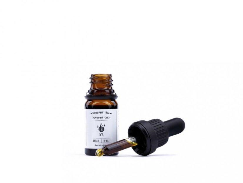 Konopná masť 80 ml + 5% CBD olej 10 ml Konopný Táta