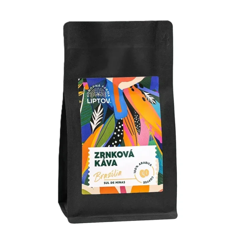 Zrnková káva Brazília 250 g Konopná farma Liptov