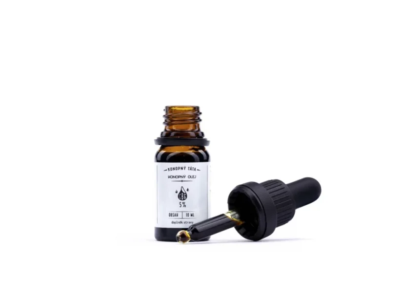 CBG Konopný olej 5%, 10 ml Konopný Táta