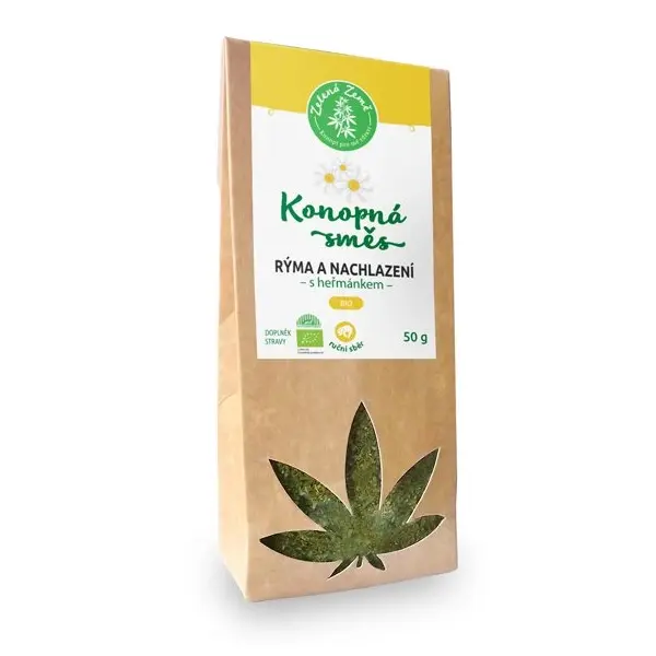 Konopná zmes Chrípka a nachladnutie BIO 50 g Zelená Země