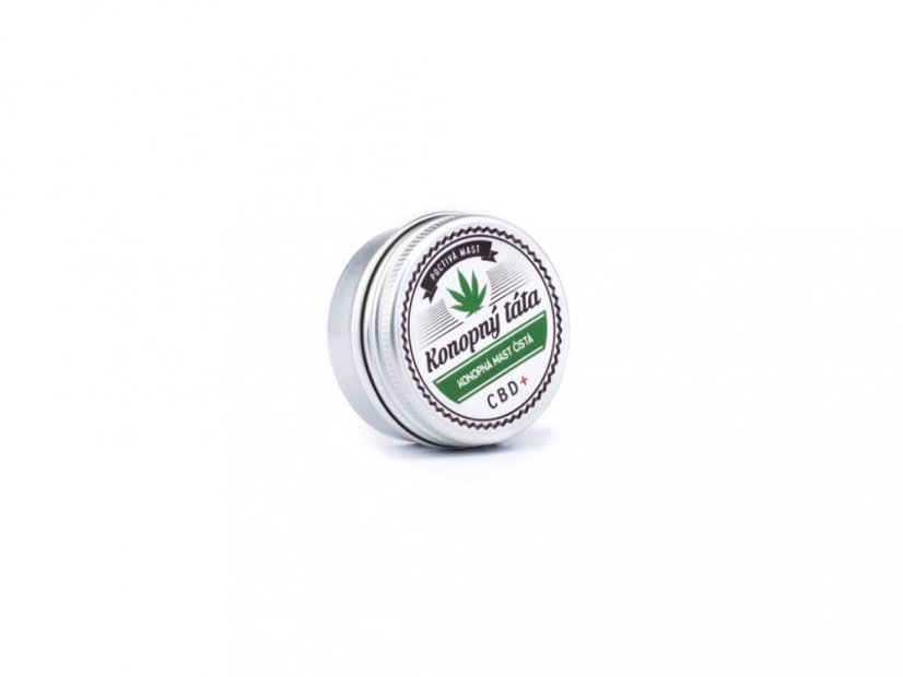 Konopná masť 80 ml + 15 ml + 10% CBD olej Konopný Táta