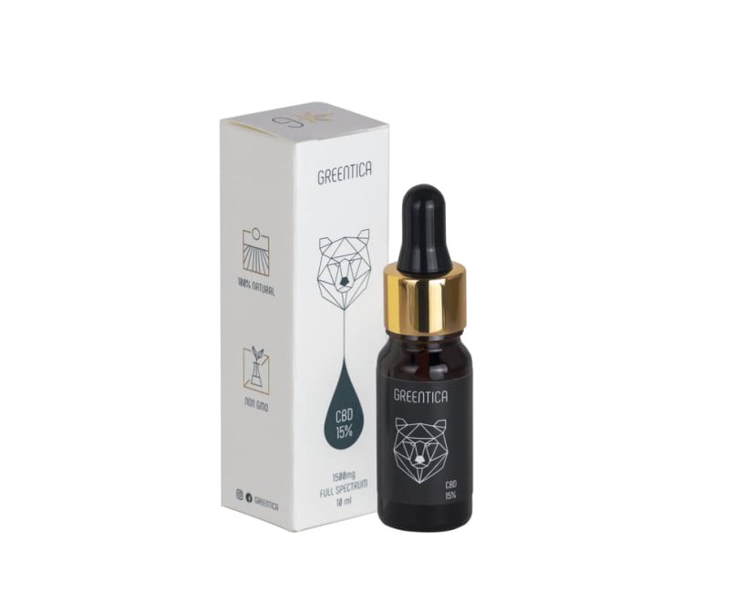 CBD olej 15%, 10 ml Greentica