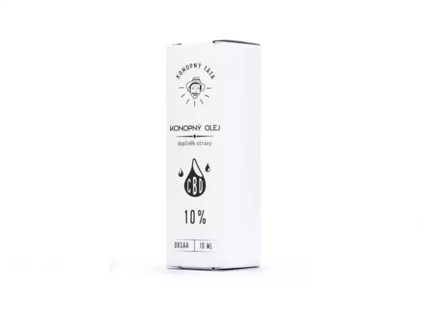 CBD Konopný olej 10%, 10 ml Konopný Táta