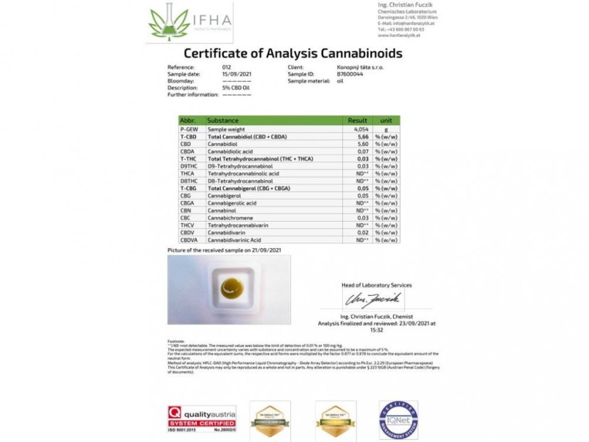 Konopná masť 80 ml + 5% CBD olej 10 ml Konopný Táta