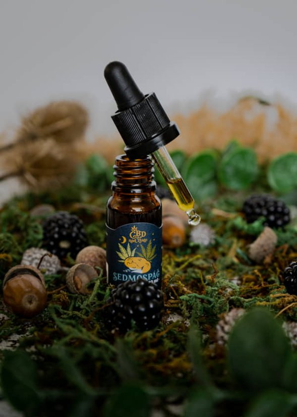 Sedmospáč 5% CBD + 10% CBG, 10 ml CBD nad zlato