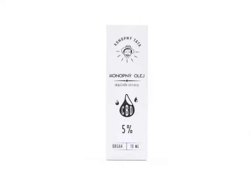 CBD Konopný olej 5%, 10 ml Konopný Táta
