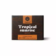 Cartridge 1 ks, 85% CBD, 600 mg Tropical sunrise Happease