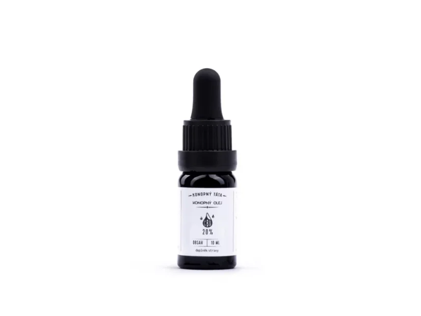 CBD Konopný olej 20%, 10 ml Konopný Táta