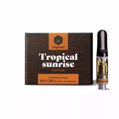 Cartridge 1 ks, 85% CBD, 600 mg Tropical sunrise Happease