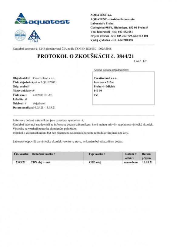 CBN olej 15%, 10 ml CBDsvět