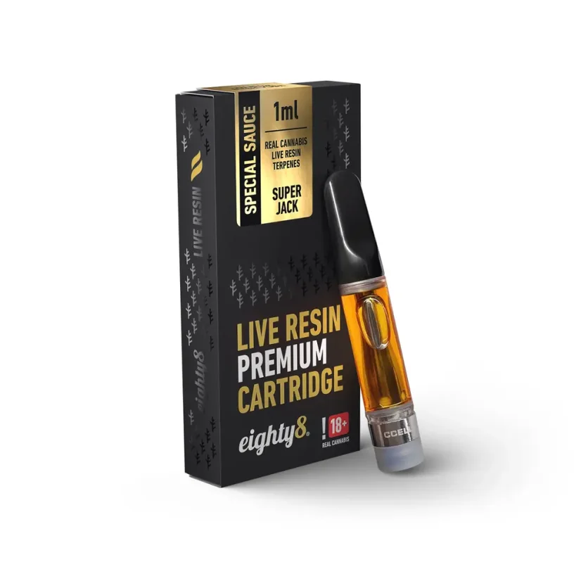 Live Resin cartridge  Super Jack 1 ml Eighty8 