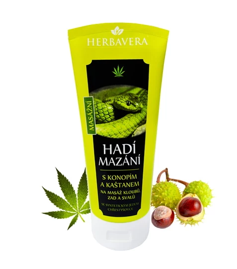 Hadie mazanie s konopou a gaštanom 200 ml Herbavera Hadie mazanie s konopou a gaštanom 200 ml Herbavera