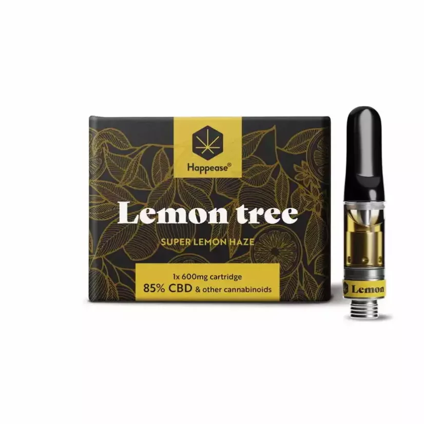 Cartridge 1 ks, 85% CBD, 600 mg Lemon tree Happease