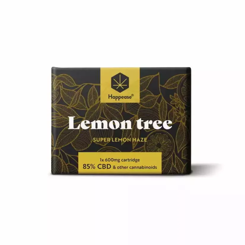 Cartridge 1 ks, 85% CBD, 600 mg Lemon tree Happease
