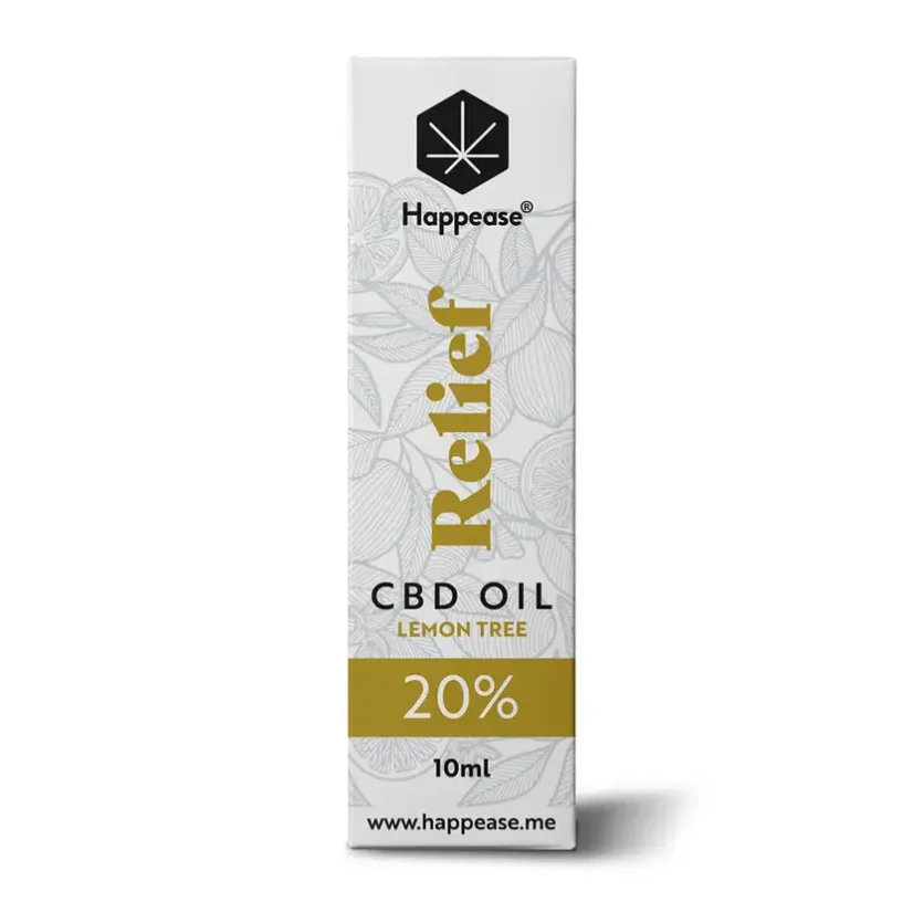 CBD olej Relief 10 ml Lemon tree Happease