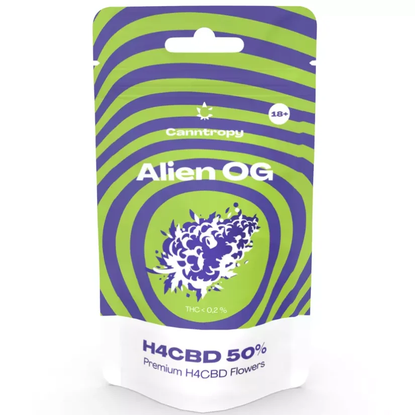 H4CBD kvety Alien OG 50%, 1 g Canntropy