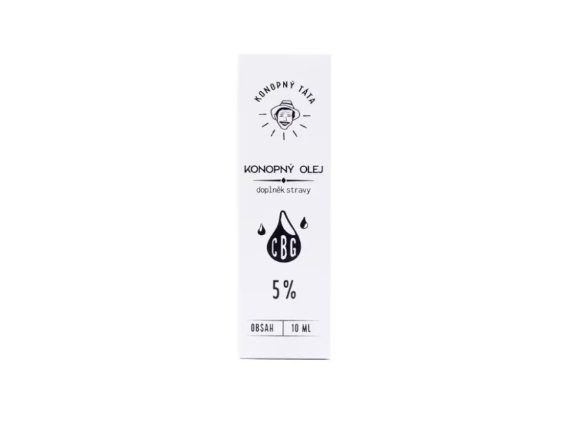 CBG Konopný olej 5%, 10 ml Konopný Táta
