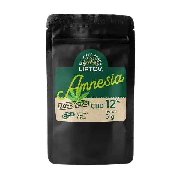 CBD kvety Amnesia 12% Konopná farma Liptov - Hmotnosť: 1 g