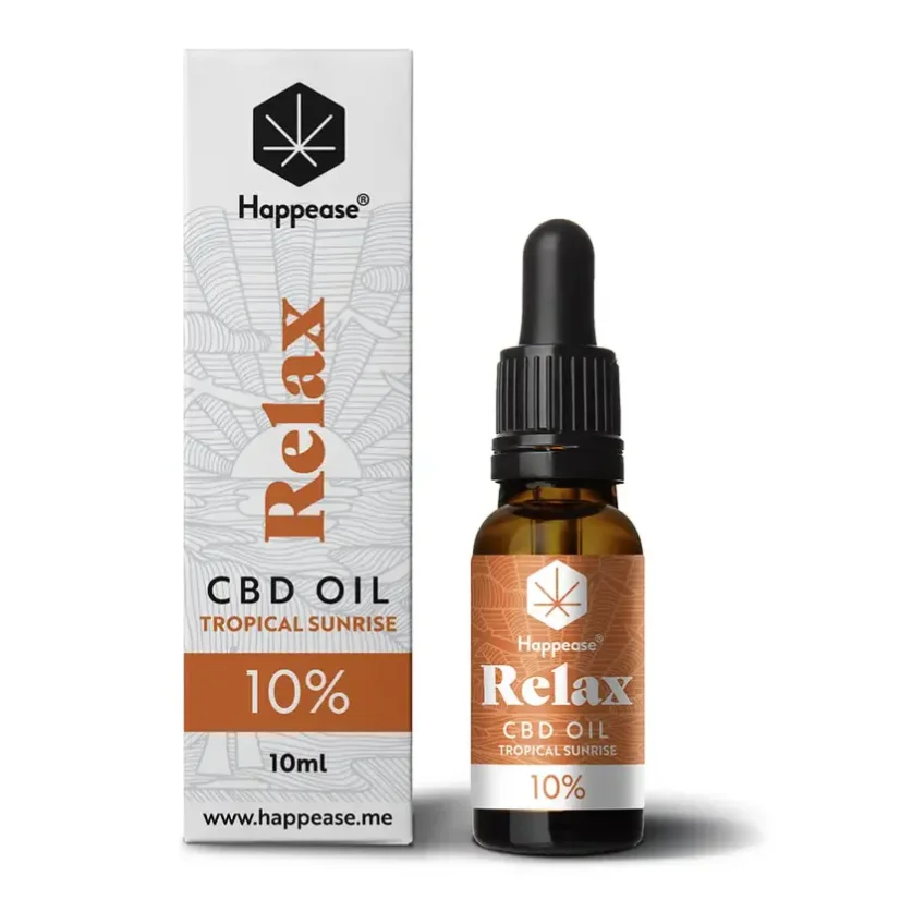 CBD olej Relax 10 ml Tropical sunrise Happease
