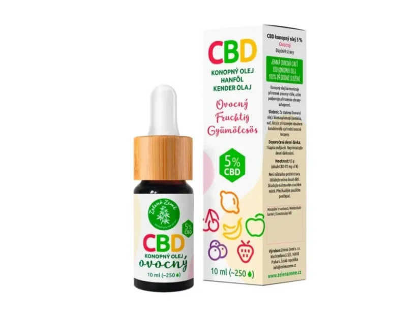 CBD olej s ovocnou príchuťou 5%