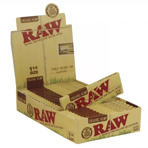Papieriky RAW Organic Hemp 1 1/4