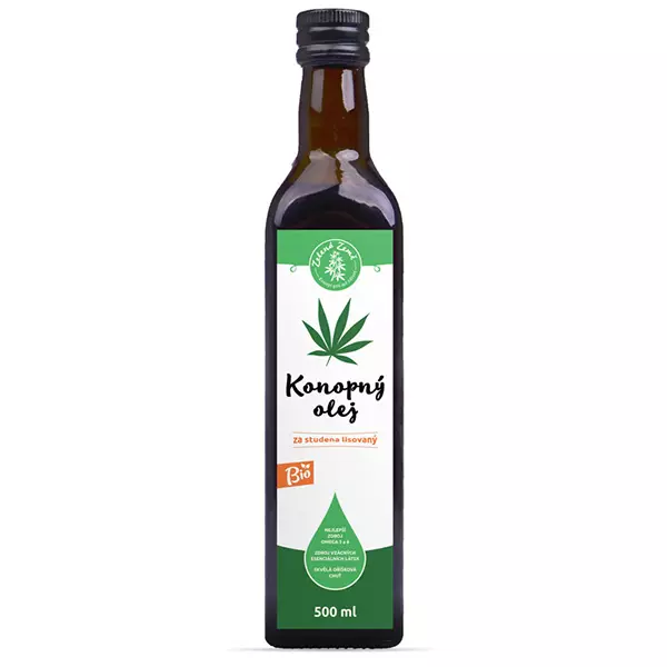 Konopný olej BIO 500 ml Zelená Země