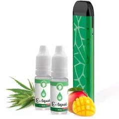 CBD vaporizačný balíček (vaporizačné pero + 2x liquid)