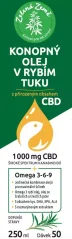 Konopný olej v rybím tuku s CBD 250 ml Zelená Země
