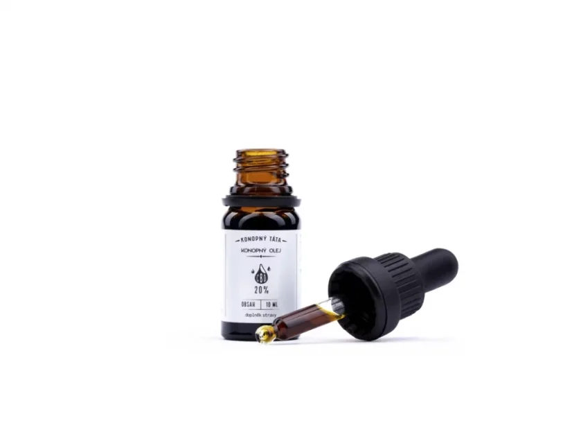 CBD Konopný olej 20%, 10 ml Konopný Táta