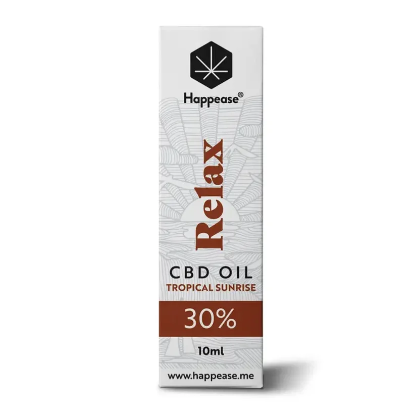 CBD olej Relax 10 ml Tropical sunrise Happease