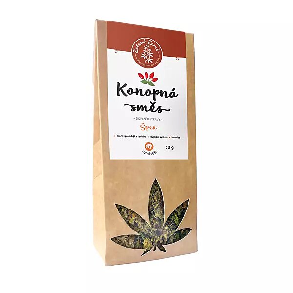 Konopná zmes so Šípkami 50 g Zelená Země Konopná zmes so Šípkami 50 g Zelená Země