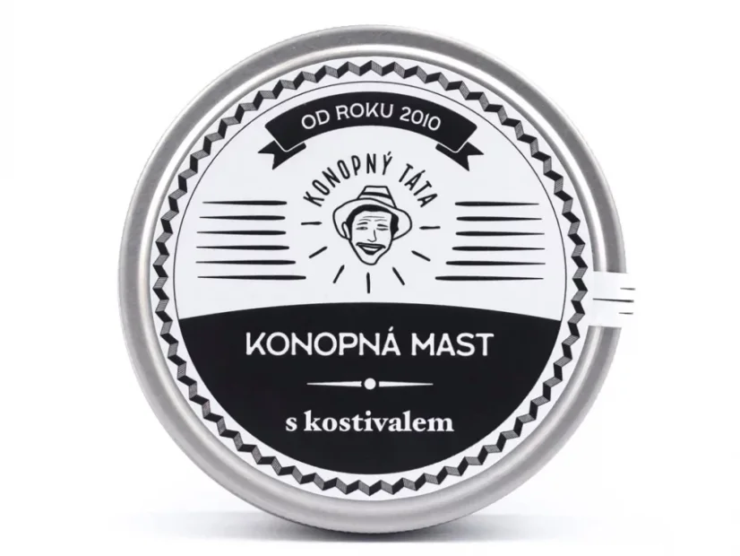 Veľká konopná masť s kostihojom 200 ml Konopný Táta