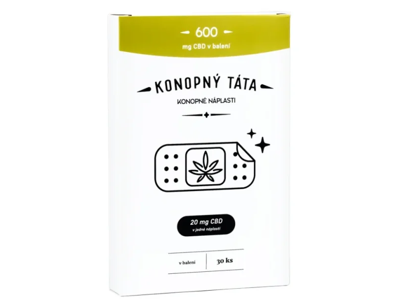CBD náplasti 30 ks x 20 mg CBD Konopný Táta