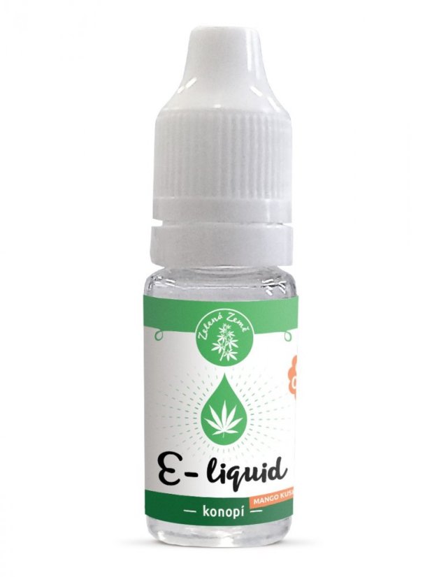 Zelená Země - E - liquid s CBD 1%, príchuť Konope - Mangokush 10 ml
