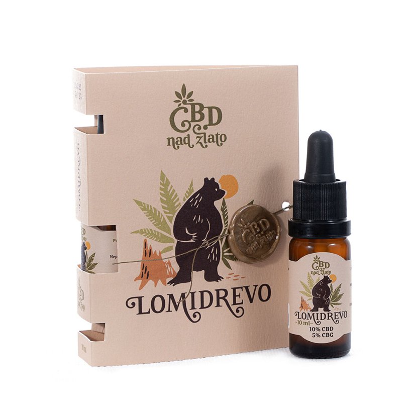 CBD nad zlato - Lomidrevo 10% CBD + 5% CBG
