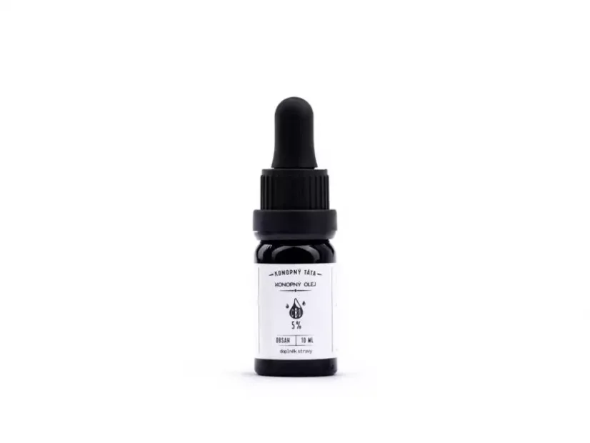 CBD Konopný olej 5%, 10 ml Konopný Táta