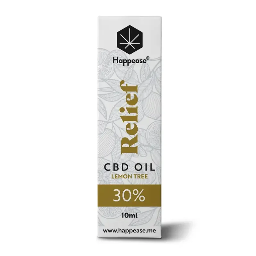 CBD olej Relief 10 ml Lemon tree Happease