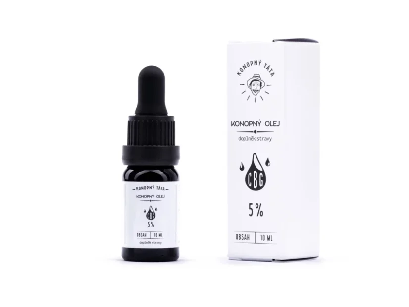 CBG Konopný olej 5%, 10 ml Konopný Táta