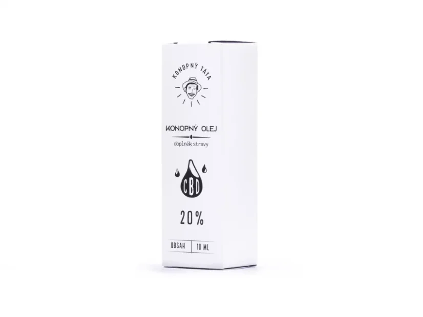 CBD Konopný olej 20%, 10 ml Konopný Táta