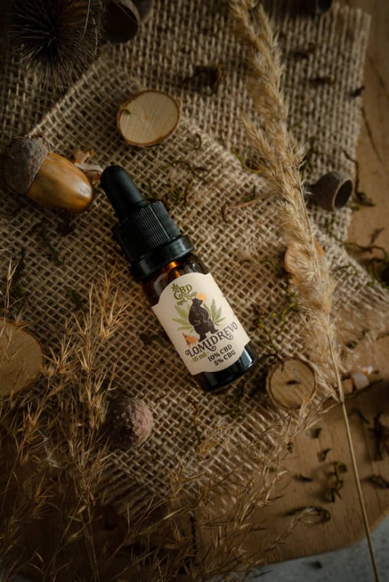 Lomidrevo 10% CBD + 5% CBG, 10 ml CBD nad zlato