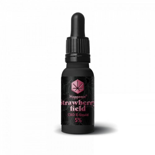 CBD E-liquid 5%, 10 ml Happease Strawberry field