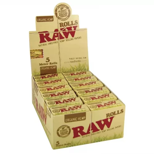 Papieriky RAW Rolls Organic Hemp