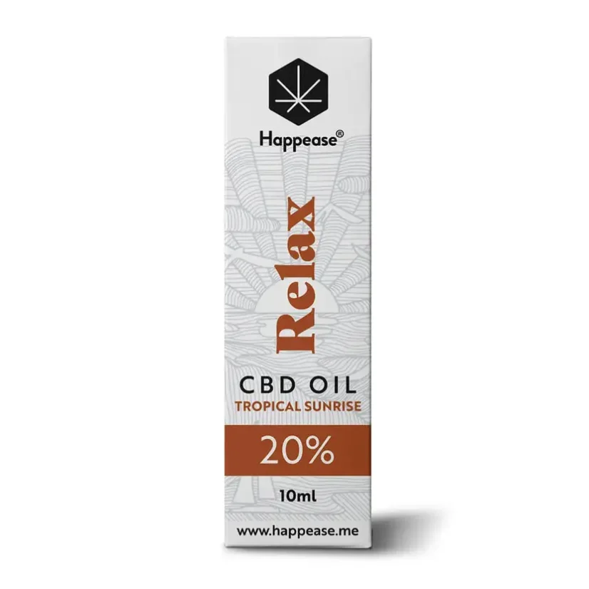 CBD olej Relax 10 ml Tropical sunrise Happease