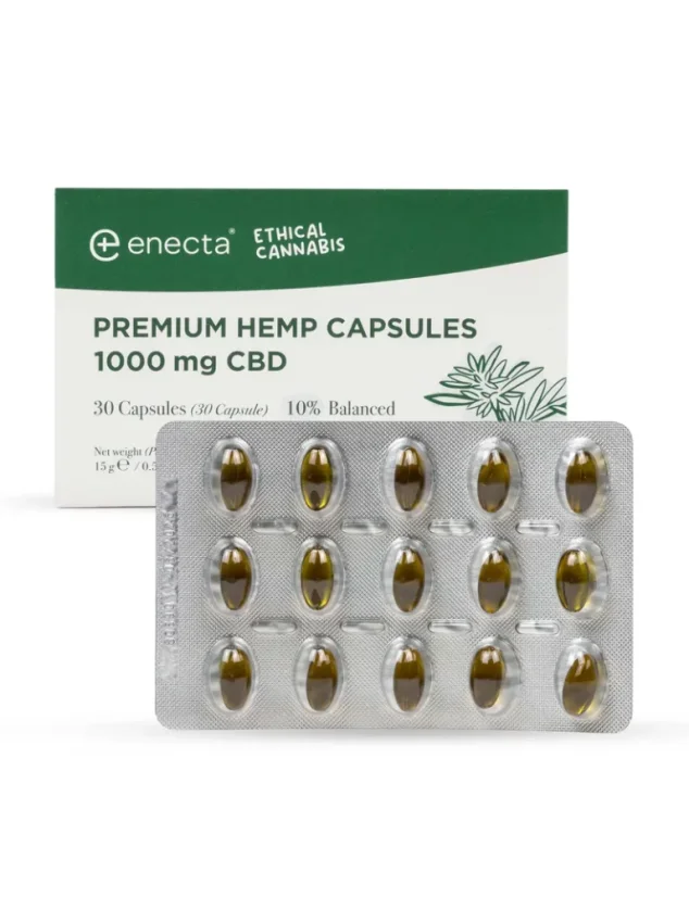 CBD kapsule 1000 mg CBD, 60 ks Enecta