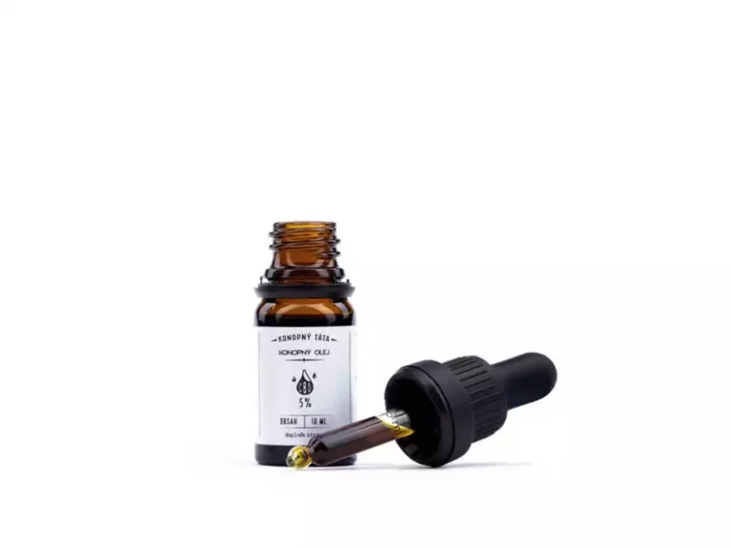 CBD Konopný olej 5%, 10 ml Konopný Táta