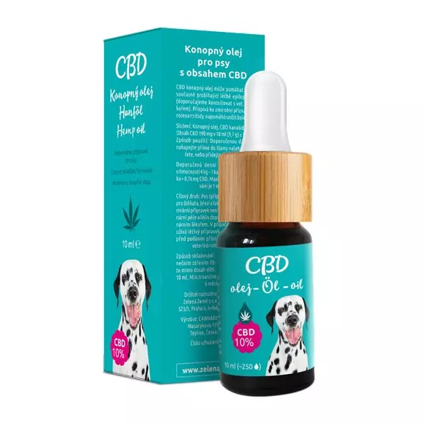 Zelená Země - CBD olej pre zvieratá 10%, 10 ml
