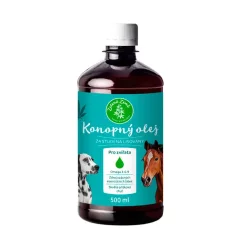 Konopný olej pre zvieratá 500 ml Konopný olej pre zvieratá 500 ml