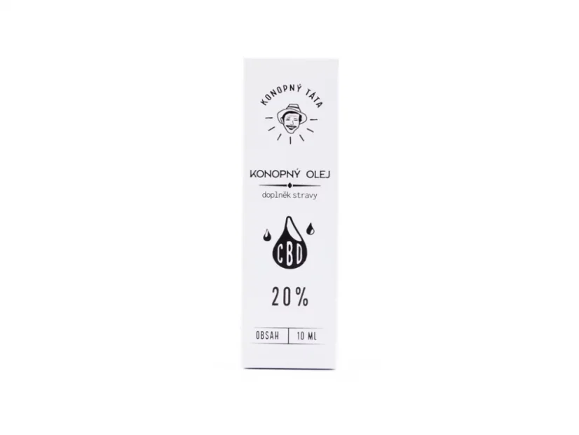 CBD Konopný olej 20%, 10 ml Konopný Táta