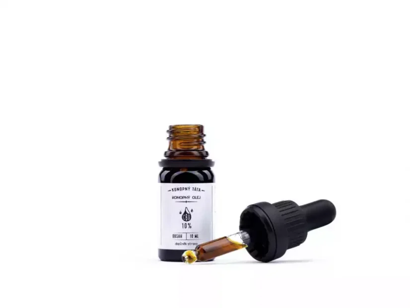CBD Konopný olej 10%, 10 ml Konopný Táta