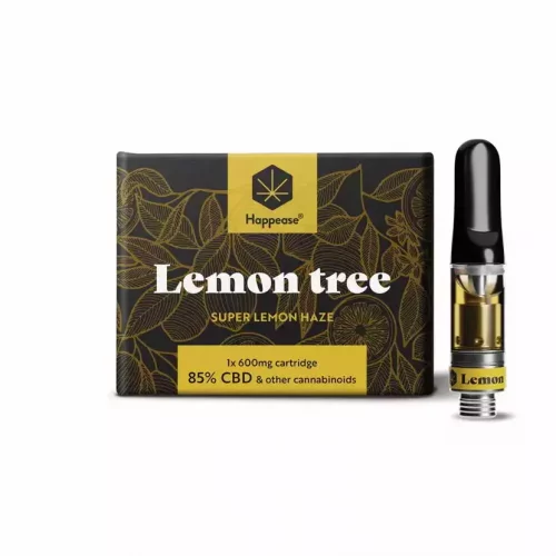 Cartidge 1 ks, 85% CBD, 600 mg Lemon tree Happease